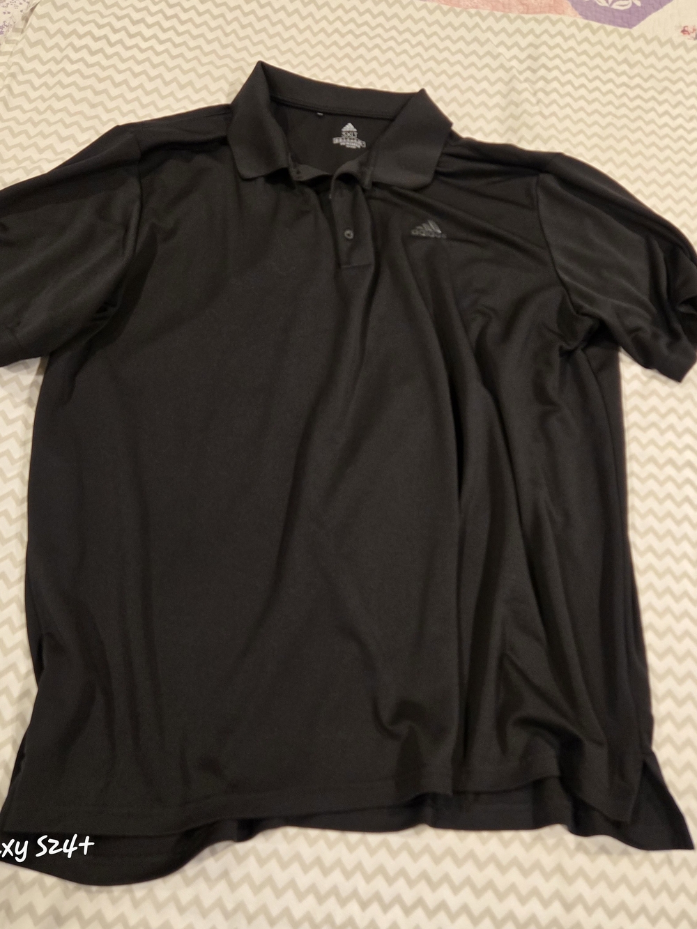 adidas Black Men’s Short Sleeve Polo